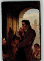 Der Vater der Waisen - Gemälde von Pestalolzzi - AK Künstler
