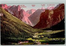 39034 Toblach Dobbiaco - Neu-Toblach Dolomiten Toblachersee gegen Ampezzotal