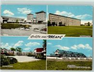 45768 W4370 Marl , Westf - Rathaus Marienhospital Hügelhaus Goetheschule
