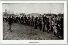 Auf dem Marsch Verlag Imberg & Lefson K 28 AK Deutsches Heer WK I