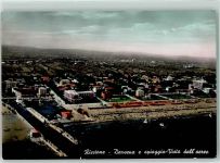 47838 Riccione - Fliegeraufnahme Darsena e spiaggia Seehafen und Strand