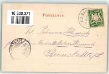 Hallthurm - Bahnlinie Gasthaus Hallthurm Kutsche Bahnpoststempel