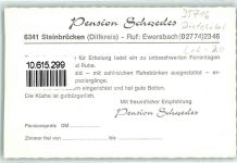 35716 W6344 Steinbrücken , Dillkr KEINE AK Pension Schwedes