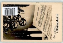 99752 O5502 Bleicherode - Landpoststempel Lichta Wihnachten Liedtext Noten Süßer die Glocken nie klingen