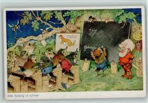 Serie 1509-1 Verlag Oppel & Hess - Vogelschule, Zwerg AK Baumgarten, Fritz