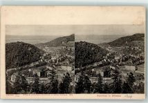 Karlovy Vary Karlsbad 1906 Gebrauchsspuren Stereokarte