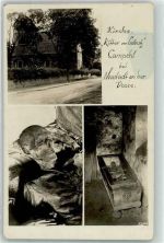 16845 O1901 Kampehl Foto AK Mumie des Ritter Kahlbutz