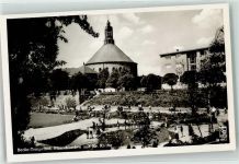 10115 W1000 Tempelhof Foto AK Planschbecken und Ev. Kirche
