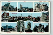 38820 O3600 Halberstadt - Theater Dompropstei Roland Haus Stelzfuss Rathaus