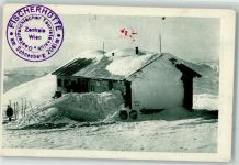 Fischerhütte 1914 Winter im Winter Hüttenstempel Stempel Überprüft