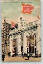 Brüssel Bruxelles 1910 - Exposition Universelle Maison du Peuple