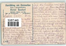 82211 W8036 Herrsching a. Ammersee Künstlerkarte Bahn- u. Dampfschiffstation Hotel Seehof sign.E. Bernhard Ottmar Zieher
