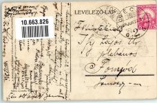 Pecs Künstlerkarte Tracht Ort lt. Stempel
