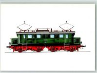 Zeichnung Swoboda - Elektr. Güter-Personenzug Lok E 44 - Planet Verlag, sehr gute Erhaltung Lokomotive