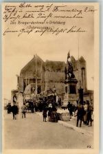 Ortelsburg Szczytno Foto AK Kriegerdenkmal Wohlfahrts-Postkarte
