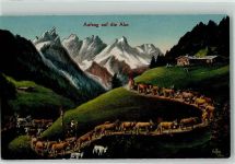 Aufzug auf die Alm Landwirtschaft Felle, Eugen