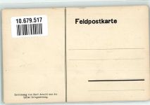 Die Engländer im Überschwemmungsgebiet Karikatur sign. Karl Arnold Antipropaganda WK I Künstlerkarte