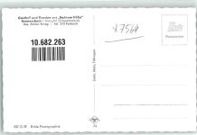 76596 W7564 Bermersbach , Murgtal Foto AK Gasthaus Pension zur Badener Höhe Foto Metz