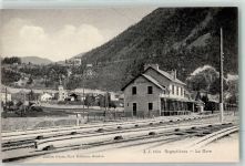 74400 Chamonix-Mont-Blanc - Argentiere Bahnhof Eisenbahn