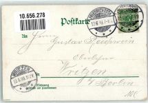 99894 O5804 Friedrichroda 1898 Lithographie Mädchen in Tracht vor Stadtpanorama