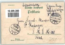 21680 W2160 Stade , Niederelbe 1898 Lithographie Hafen Eisenbahn Soldatenbrief