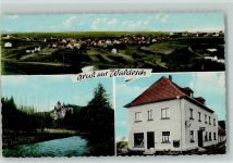 56729 W5441 Waldesch , Eifel Gebrauchsspuren Gesamtansicht Gasthaus Pension Franz Schäfer Ortsansicht 3-Bildaufnahme
