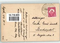 Neujahr Kinder Klee Korb Blumen M.S. i.B. 1020 Schwein Prägedruck