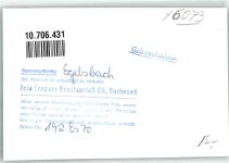 63329 W6073 Egelsbach , Hess FOTO KEINE AK Hotel Gasthaus Ort handschriftlich