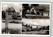 67305 W6719 Ramsen , Pfalz Foto AK Gasthaus zur Forelle Wegweiser