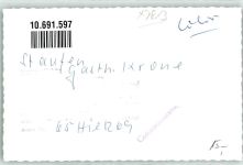 79219 W7813 Staufen , Breisgau FOTO KEINE AK Gasthaus Krone Gaststube Ort handschriftlich