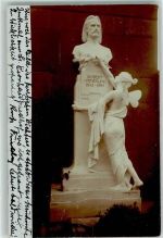 8010 Graz 10.Bez.:Ries 1902 Privatfoto AK Robert Hamerling Denkmal