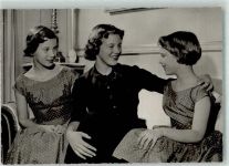 7024 Stenders Forlag The three Princesses Adel Dänemark 1959 Foto AK
