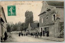 77230 Juilly 1911 Gebrauchsspuren Gasthaus Fahrrad