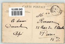 77230 Juilly 1911 Gebrauchsspuren Gasthaus Fahrrad