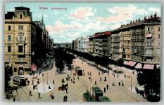 1010 Wien 1. Bezirk, Innere Stadt Foto AK Schottenring Straßenbahn