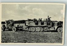 Halbkettenfahrzeug Sd.Kfz. 7 mit aufgeprozter 8.8 cm Flak Driesen-Verlag Nr. 1326 Feldpost Waffe WK II 1942 Gebrauchsspuren