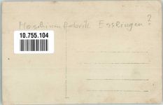 W7300 Esslingen am Neckar Junger Mann an Drehbank in Maschinenfabrik Privatfoto AK Ort handschriftlich Fabrik Gebrauchsspuren