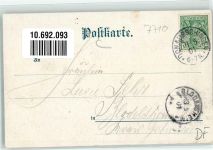 78166 W7710 Donaueschingen 1901 Lithographie Schloss Kriegerdenkmal Schüztnebrücke Donauquelle