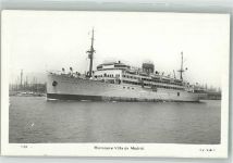 Montonave Villa de Madrid ca 1941 Dampfer