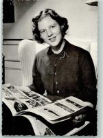 Postkarten Album anschauen , Prinzessin Margrethe AK Geschichte Adel Dänemark 1954