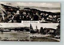 88175 W8999 Scheidegg , Allgäu - Ortsansichten Schwimmbad 3-Bildaufnahme