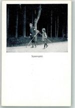 Speerspiel Pfadfinder Foto AK