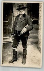 39100 Bozen Bolzano 1926 Foto AK Tracht Mann Ort handschriftlich
