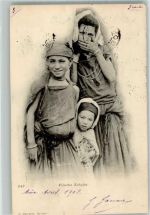 Alger Algier 1902 Foto AK Tracht Frau Kind Ort lt. Fotograf