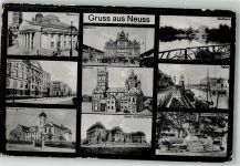41460 W4040 Neuss 1919 Gebrauchsspuren Museum Rheinland Notburghaus Bahnhof Münster Krankenhaus Schwann Denkmal Feldpost 99