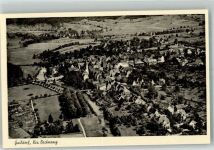 74405 W7160 Gaildorf Foto AK Fliegeraufnahme des Ortes mit Ev. Stadtkirche