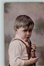 S.V.D. Serie 8047-2 Junge mit einer Pfeife 1917 AK Pfeife