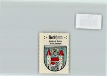74736 W6969 Hardheim , Odenw - Vignette Wappen Kaffee Hag ca 1920-1940