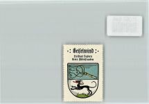 96160 W8614 Geiselwind - Vignette Wappen Kaffee Hag ca 1920-1940