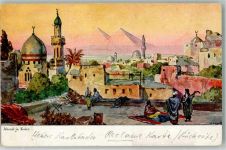 Kairo Cairo Werbe AK Werbung Webers Carlsbader Rückseite